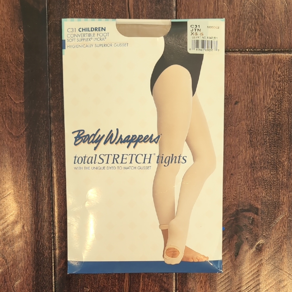 Body Wrappers TotalStretch Children's Convertible Tights - C31 / Size XS - S